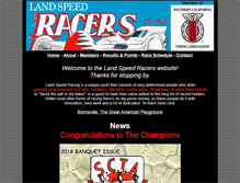 Tablet Screenshot of landspeedracerssocal.org